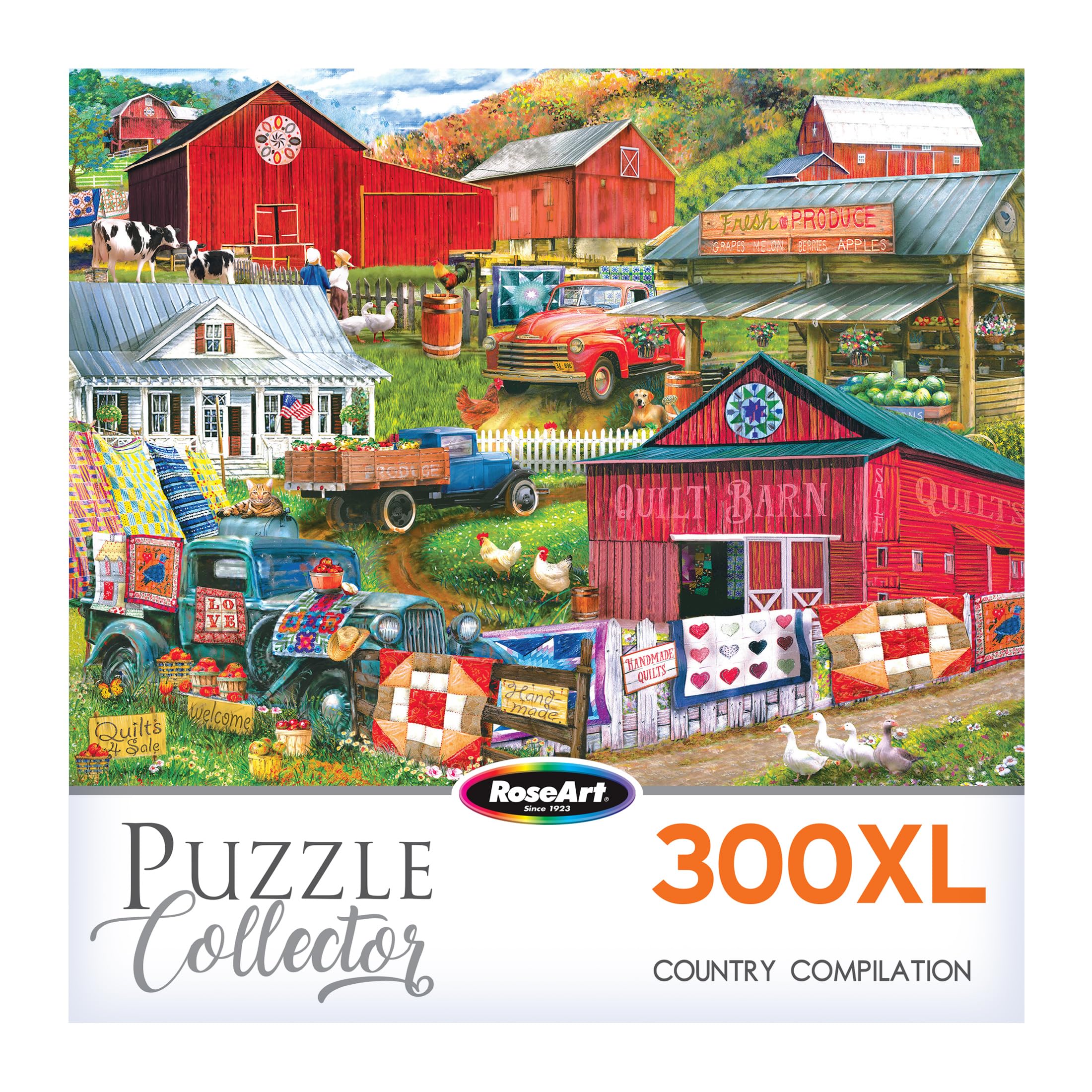 RoseArt Puzzle Collector Country Compilation 300-Piece Jigsaw Puzzle – 18x24 Inch Finished Size