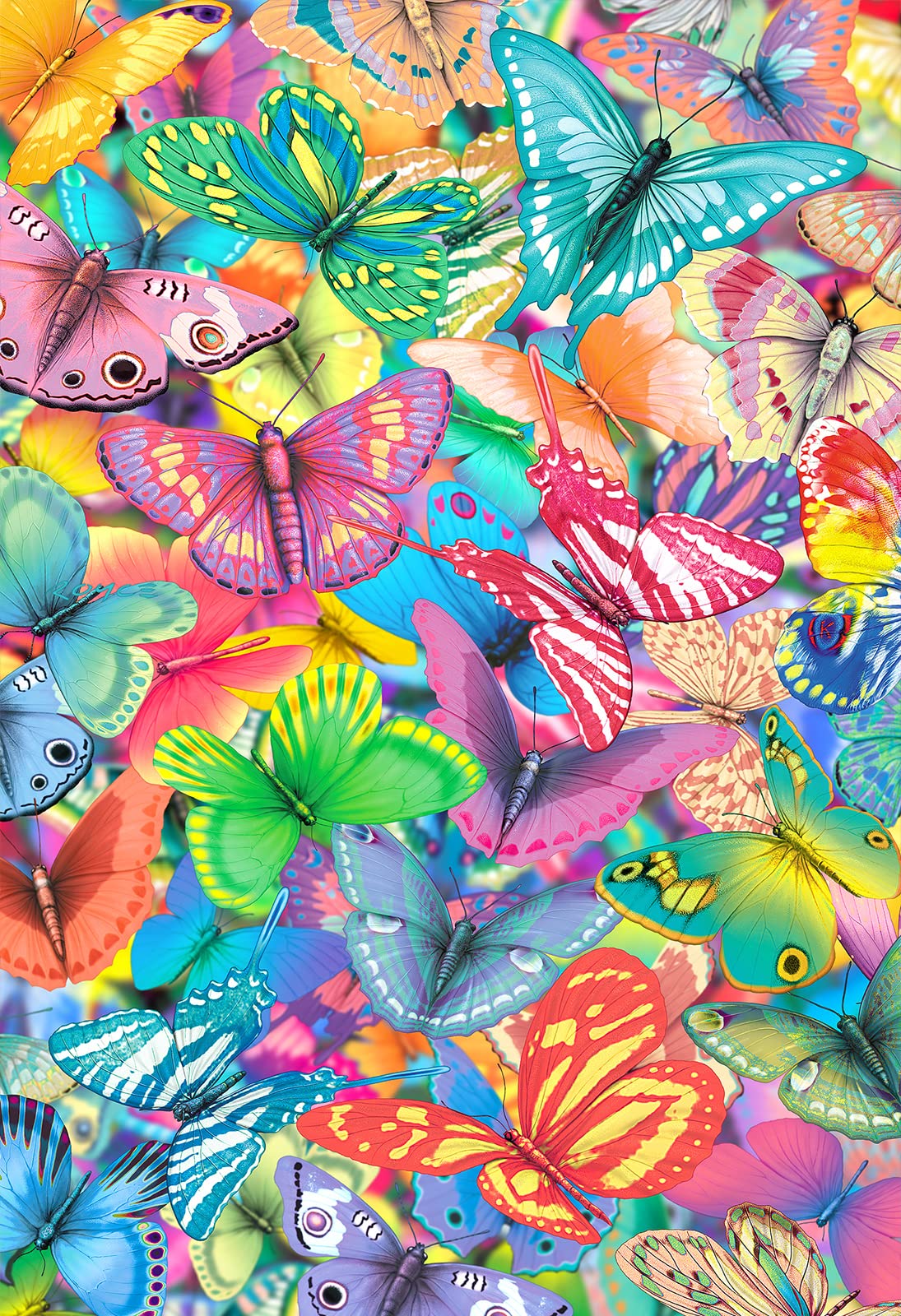 RoseArt Super Deep 3D Butterfly Magic – 300 XL Piece Jigsaw Puzzle for Adults