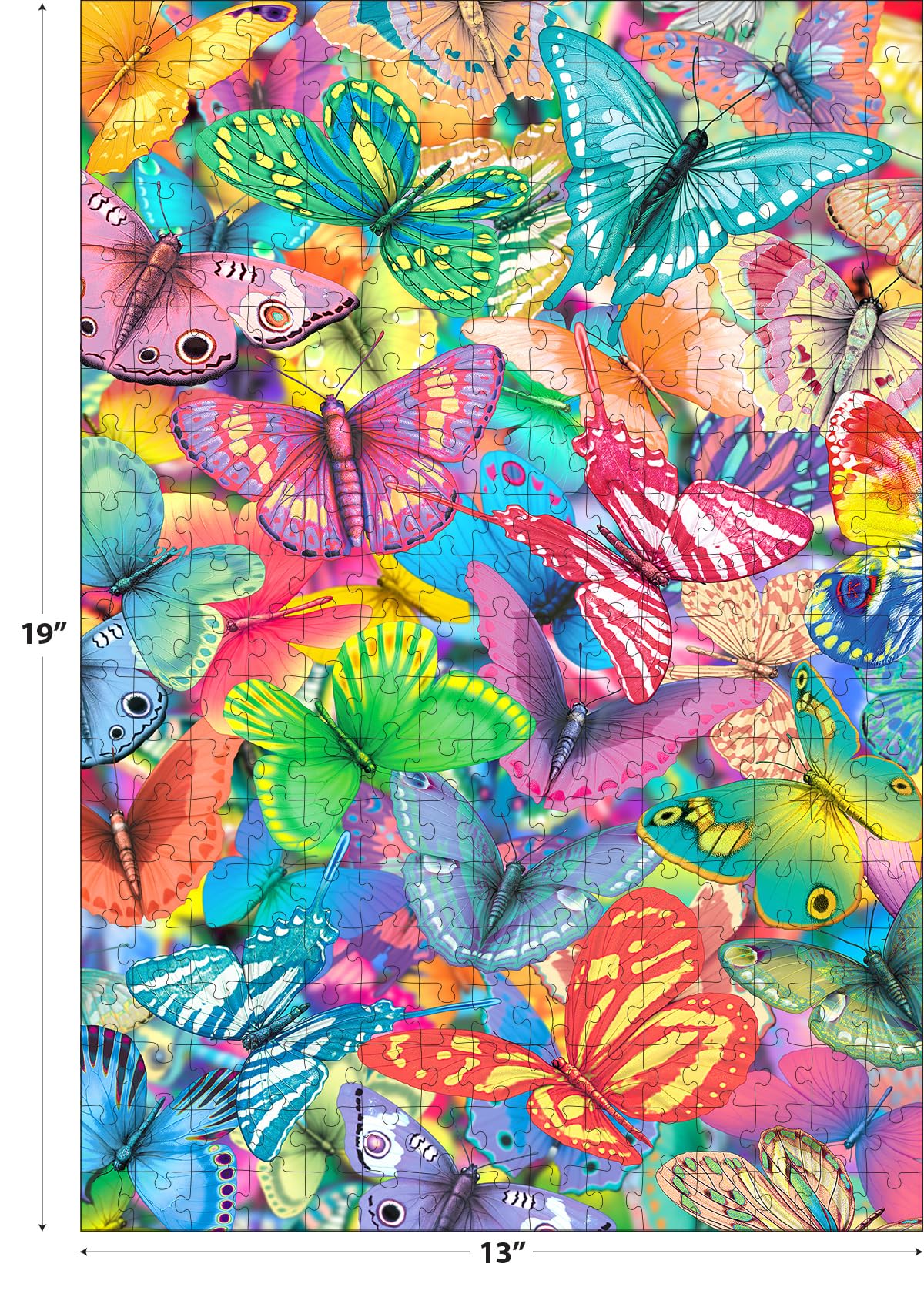 RoseArt Super Deep 3D Butterfly Magic – 300 XL Piece Jigsaw Puzzle for Adults