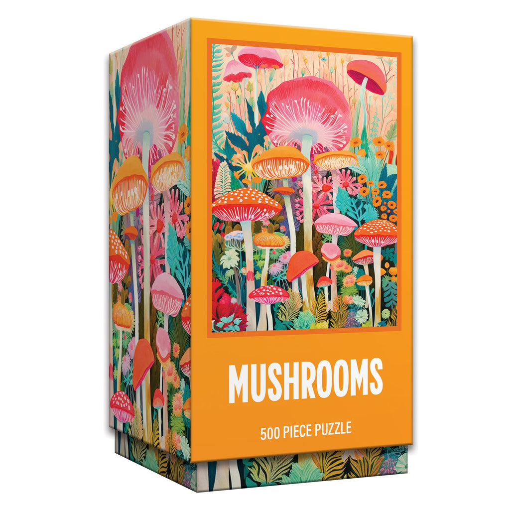 RoseArt Vertical Visions 'Mushrooms' Jigsaw Puzzle – 500 Piece Forest Fantasy for Adults