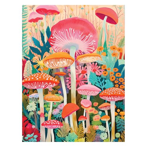 RoseArt Vertical Visions 'Mushrooms' Jigsaw Puzzle – 500 Piece Forest Fantasy for Adults