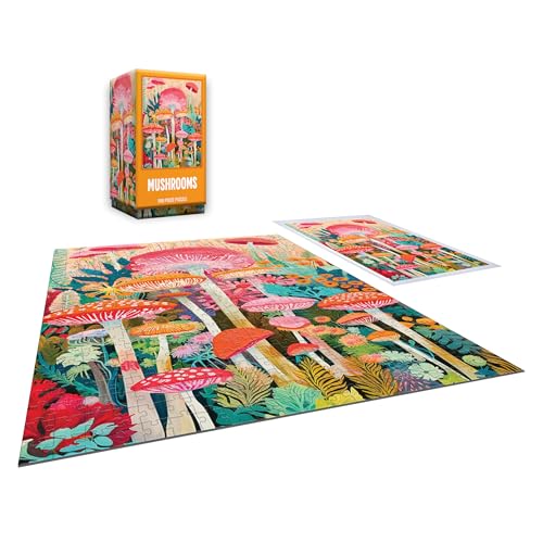 RoseArt Vertical Visions 'Mushrooms' Jigsaw Puzzle – 500 Piece Forest Fantasy for Adults