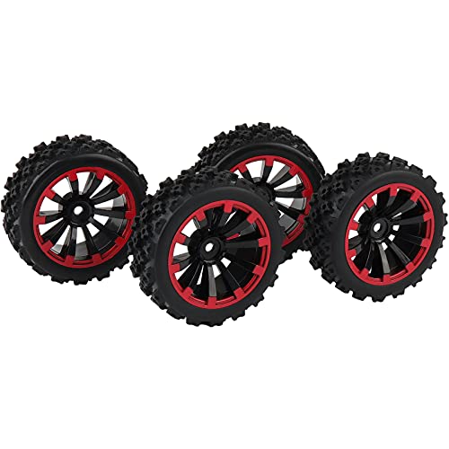 Rowiz 1/10 RC Car Tires 12mm Hex Wheels for 1/18 Truck 1/16 Buggy Replacement Set