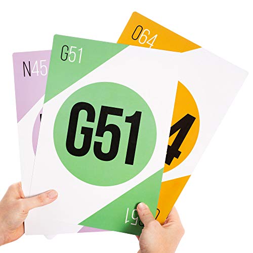 Royal Bingo Giant Calling Cards – 75-Pack, 8.25x11.75 Inch High Visibility Bingo Cards