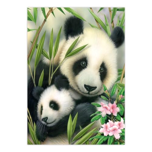 Royal & Langnickel Junior Paint by Number Kit – Panda & Baby, 8.75x11.75 inches