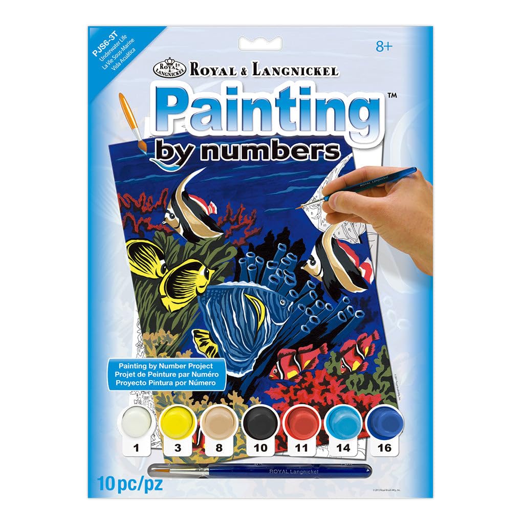 Royal & Langnickel Junior Paint by Numbers Kit – Underwater Life, Ages 8+