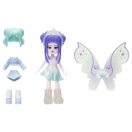 Royale High Ice Fairy Doll – 3-Inch Figure with 9 Accessories and Virtual Code (Series 2)