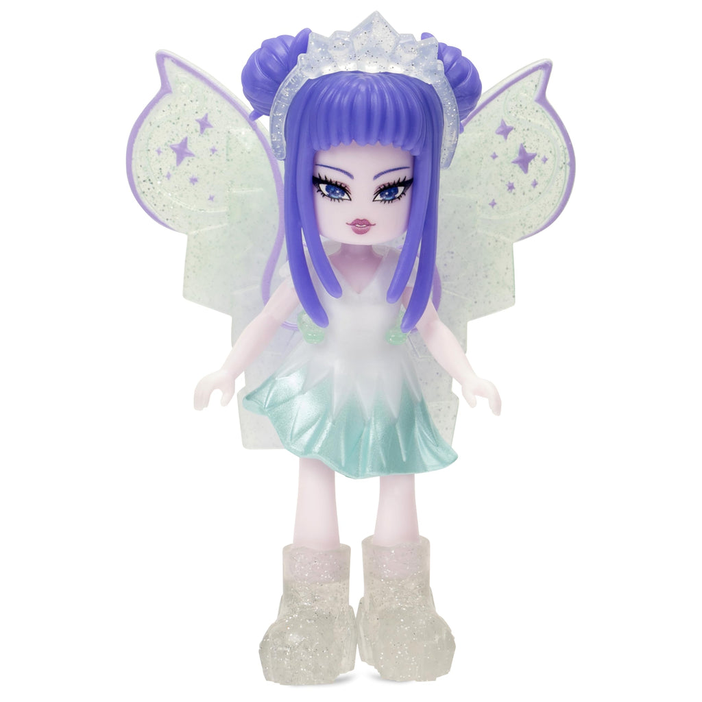 Royale High Ice Fairy Doll – 3-Inch Figure with 9 Accessories and Virtual Code (Series 2)