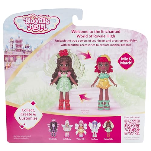 Royale High Series 2 Nature Fairy Doll - 3 Inch with 9 Fashion Pieces & Virtual Item Code