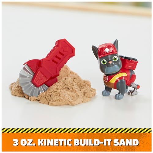 Rubble & Crew Charger & Wheeler Action Figures with Kinetic Build-It Sand and Tools
