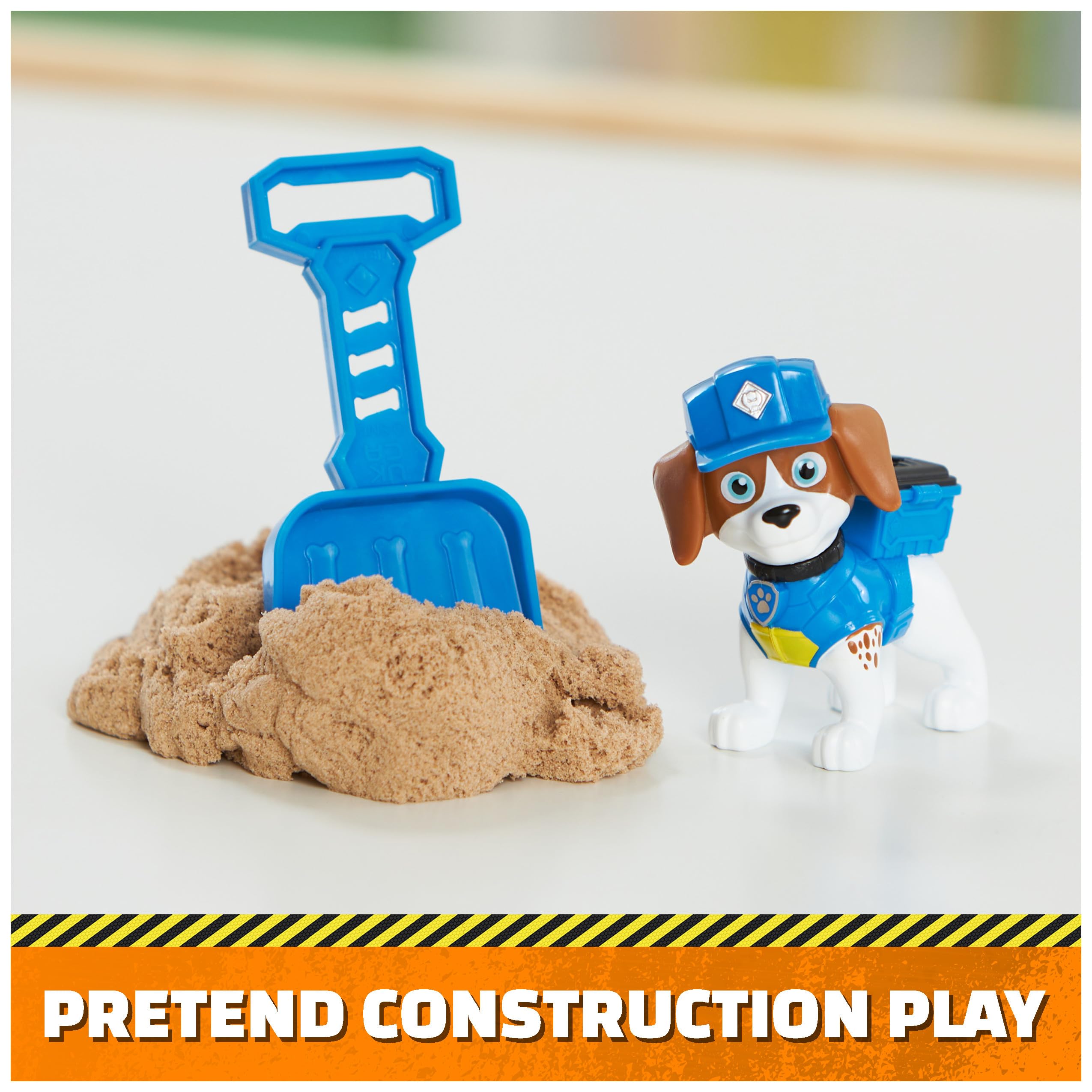 Rubble & Crew Charger & Wheeler Action Figures with Kinetic Build-It Sand and Tools