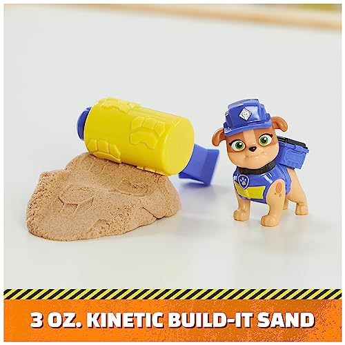 Rubble & Crew Rubble and Mix Action Figures Set with Kinetic Build-It Sand and Tools
