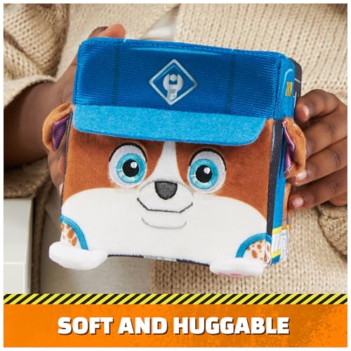 Rubble & Crew Wheeler Plush Toy - 4-Inch Stackable Cube Stuffed Animal for Kids 3+