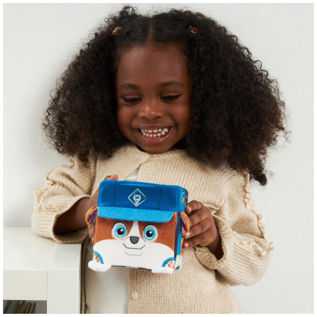 Rubble & Crew Wheeler Plush Toy - 4-Inch Stackable Cube Stuffed Animal for Kids 3+