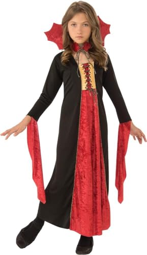 Rubies Girls Gothic Vampiress Costume – Small (4-6) Red Velvet Vampire Dress