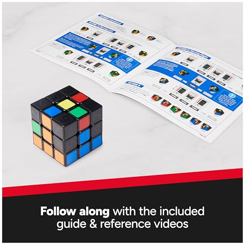 Rubik's Coach Cube 3x3 – Learn to Solve with Stickers, Guide & Videos – Ages 8+