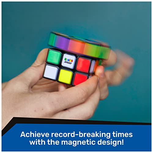 Rubik’s Cube 3x3 Magnetic Speed Cube – Pre-Lubricated, Smooth Turning for Ages 8+