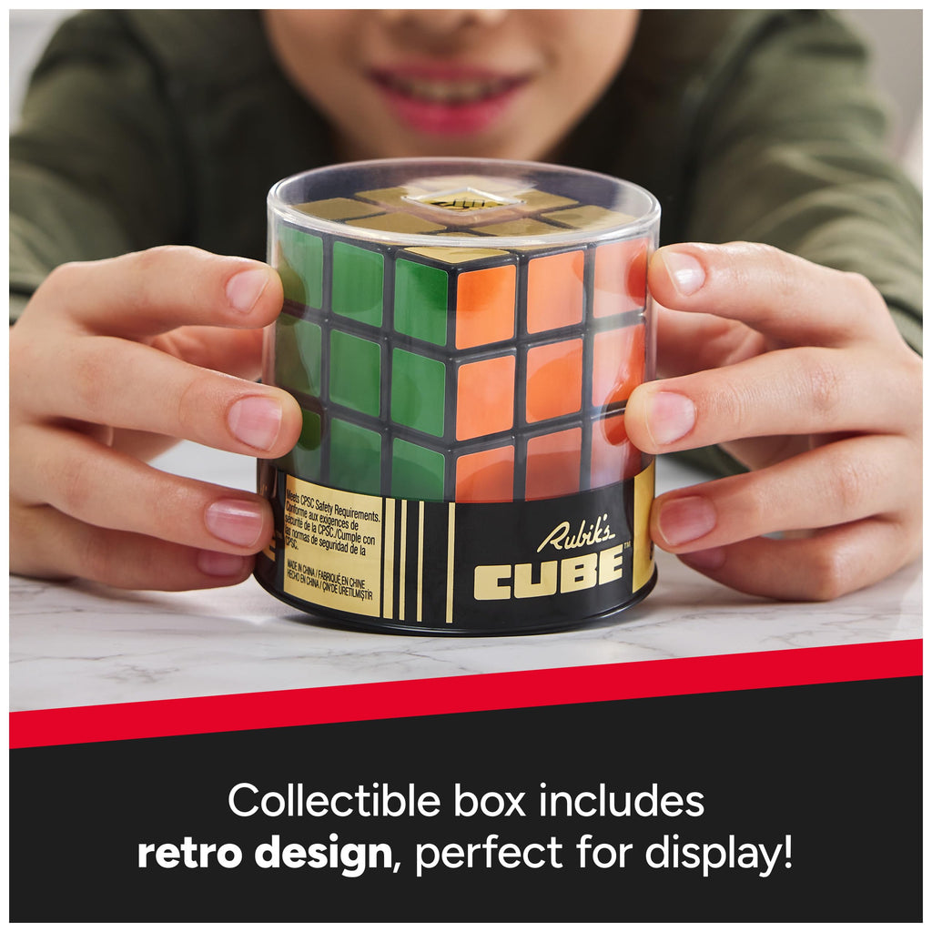 Rubik's Cube 50th Anniversary Retro Edition – Classic 3x3 Puzzle with Vintage Look