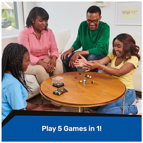 Rubik’s Roll: 5-in-1 Portable Dice Game for Family Travel | Ages 7+