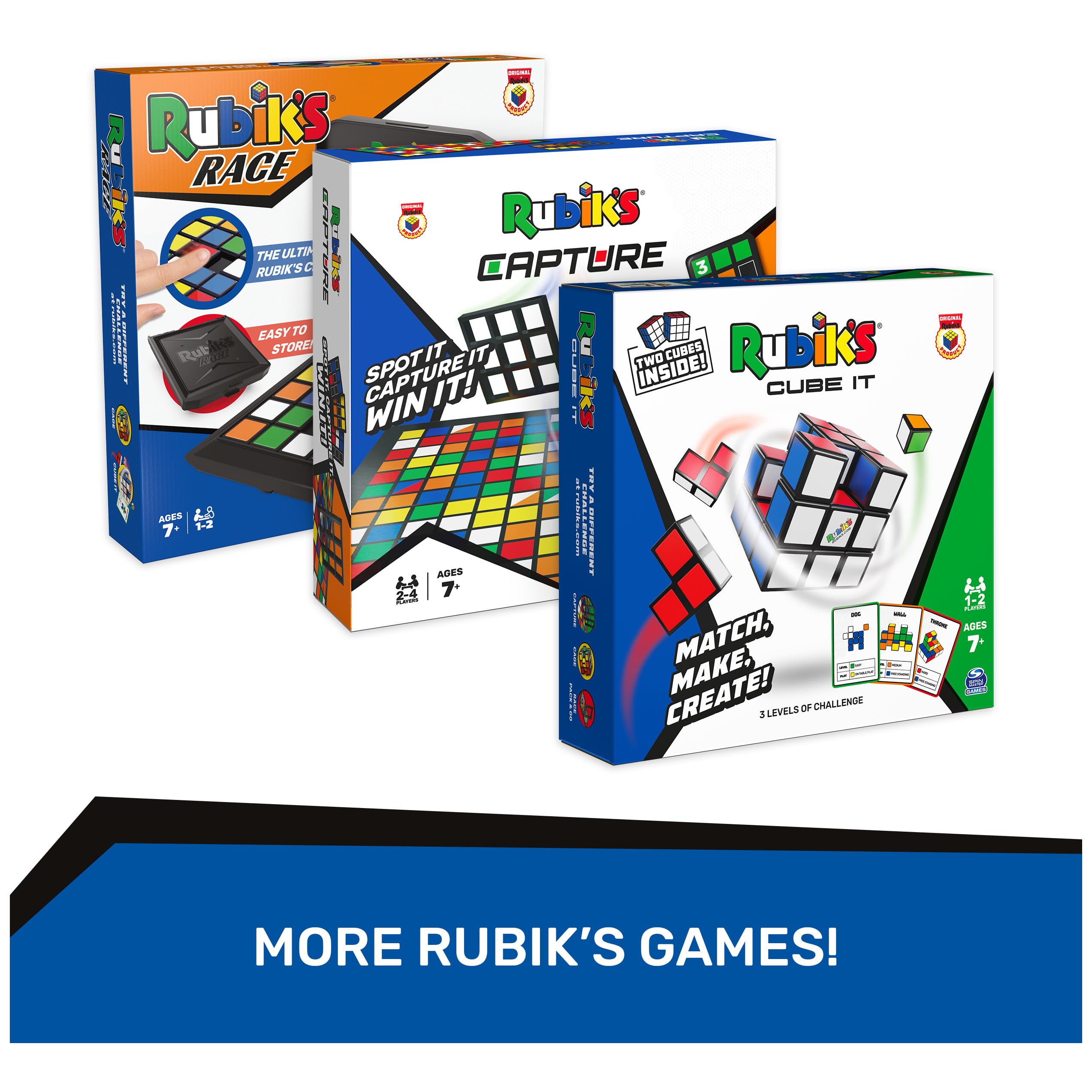 Rubik’s Roll: 5-in-1 Portable Dice Game for Family Travel | Ages 7+