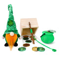 RunNico 14-Piece St. Patrick's Day Leprechaun Trap Kit - Gnome Plush, Cauldron, Coins, DIY Craft for Party Decor