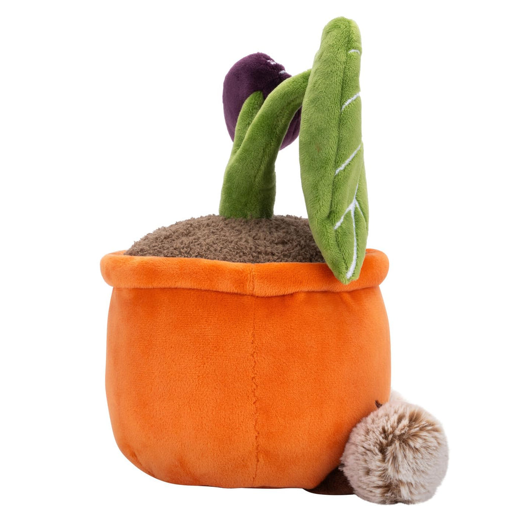 Russ Greenhouse 12-Inch Black Velvet Alocasia Plush Toy - Soft Official Jazwares Plant Plush