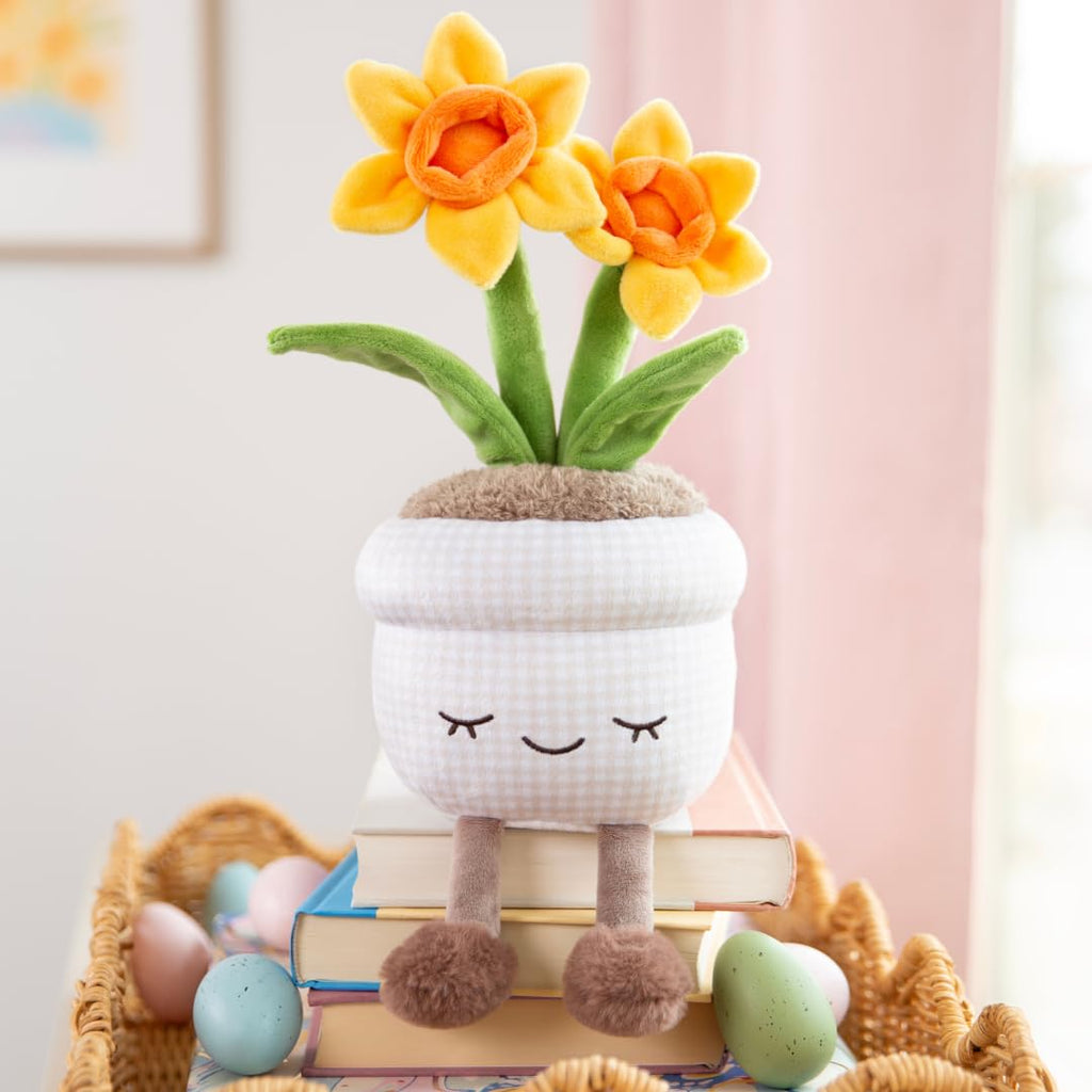 Russ Greenhouse 12-Inch Daffodil Plush – Eco-Friendly Soft Toy for Ages 3+