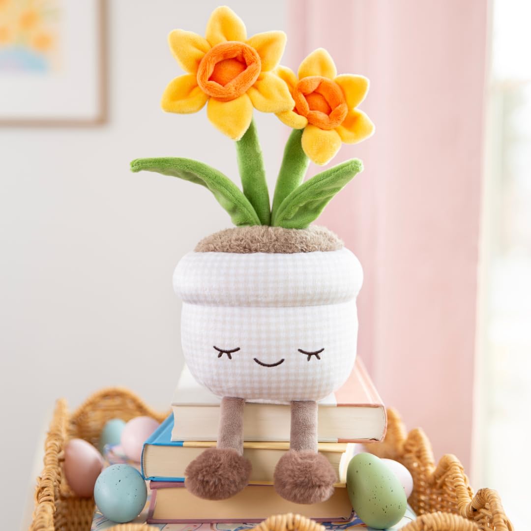 Russ Greenhouse 12-Inch Daffodil Plush – Eco-Friendly Soft Toy for Ages 3+
