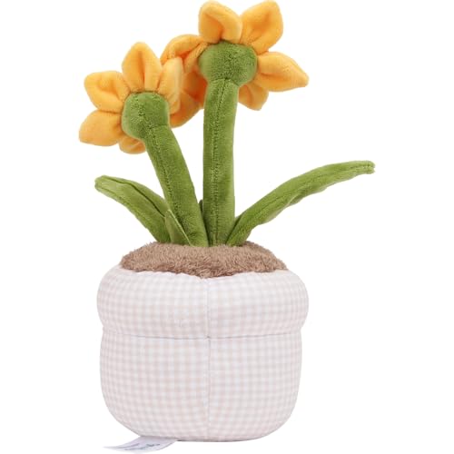 Russ Greenhouse 12-Inch Daffodil Plush – Eco-Friendly Soft Toy for Ages 3+
