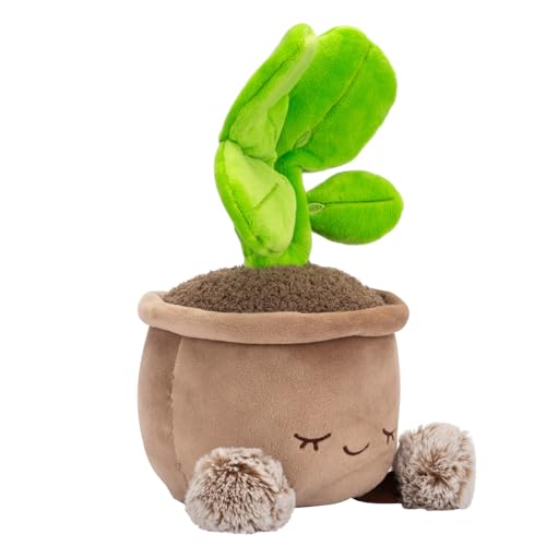 Russ Greenhouse 12-Inch Pilea Plant Plush – Ultrasoft Official Jazwares Toy, Ages 3+