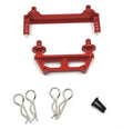 RWLZLB 16281 F/R Metal Body Pillars for 1/16 RC Trucks - Replacement Accessories Compatible with Hyper GO H16BM H16GT H16DR MJX H16 16208 16209 16210 (Red)