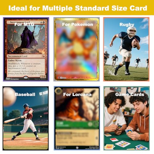 RyshePro 150 Pink Card Sleeves - 66x91mm Standard Size for MTG, PTCG, Baseball & Sports Cards - Anti-Slip, Acid-Free Protection