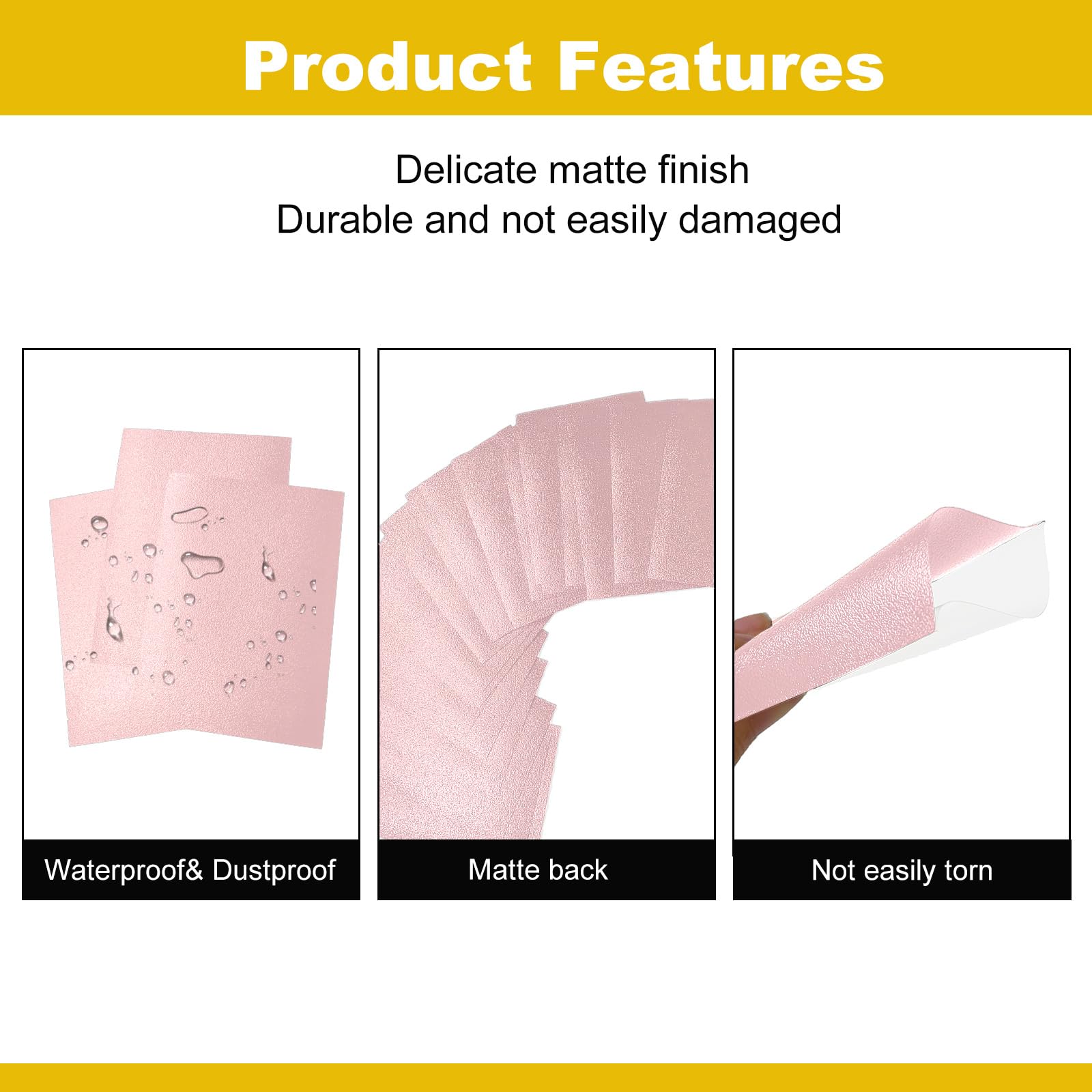 RyshePro 150 Pink Card Sleeves - 66x91mm Standard Size for MTG, PTCG, Baseball & Sports Cards - Anti-Slip, Acid-Free Protection
