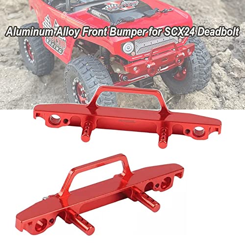 RZXYL Aluminum Front Bumper for Axial SCX24 Deadbolt AXI90081 (Black) – 1/24 RC Crawler Upgrade