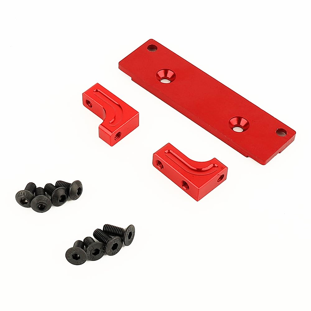 RZXYLRC Aluminum Servo Mount Holder for Axial AXI03004 Capra 1.9 RC Car (Red)