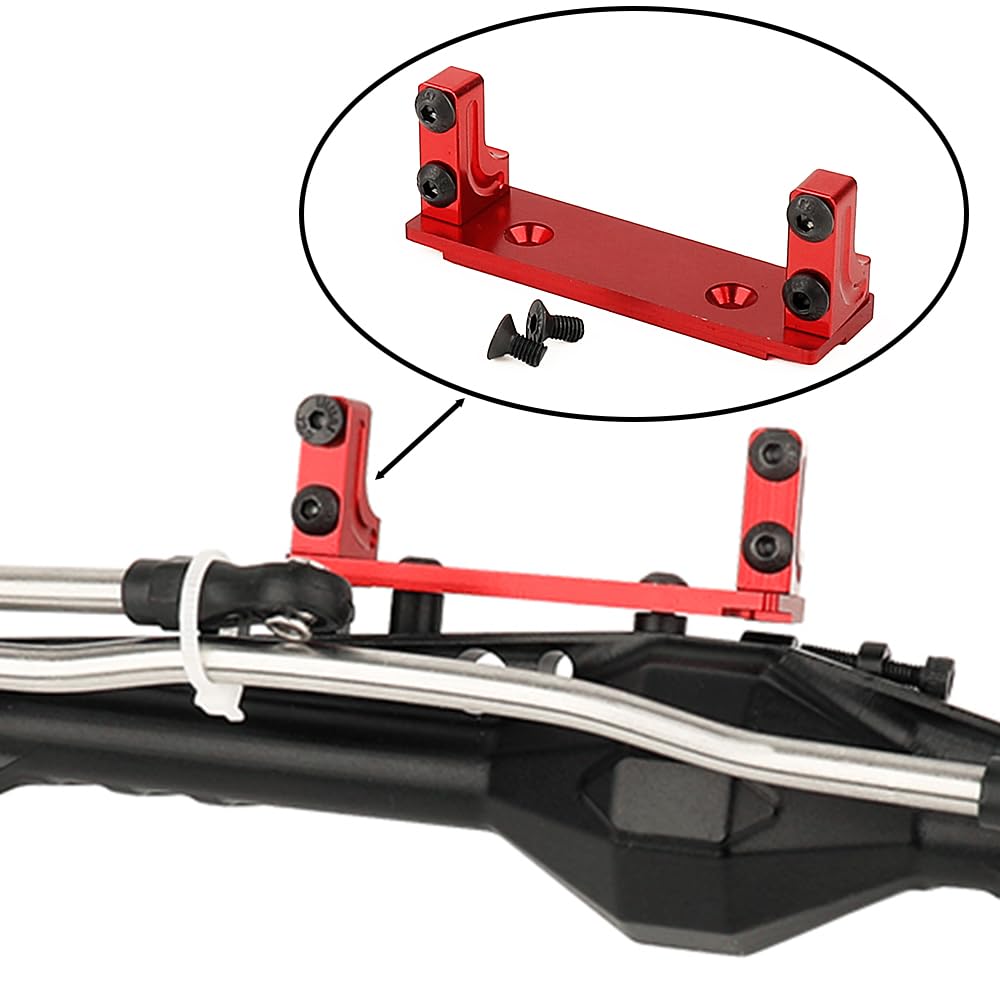 RZXYLRC Aluminum Servo Mount Holder for Axial AXI03004 Capra 1.9 RC Car (Red)