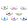 S & E TEACHER'S EDITION 8-Piece Princess Tiara Set – Sparkly Crowns for Girls, Birthday Party Favors & Goodie Bag Fillers (8 Colors)