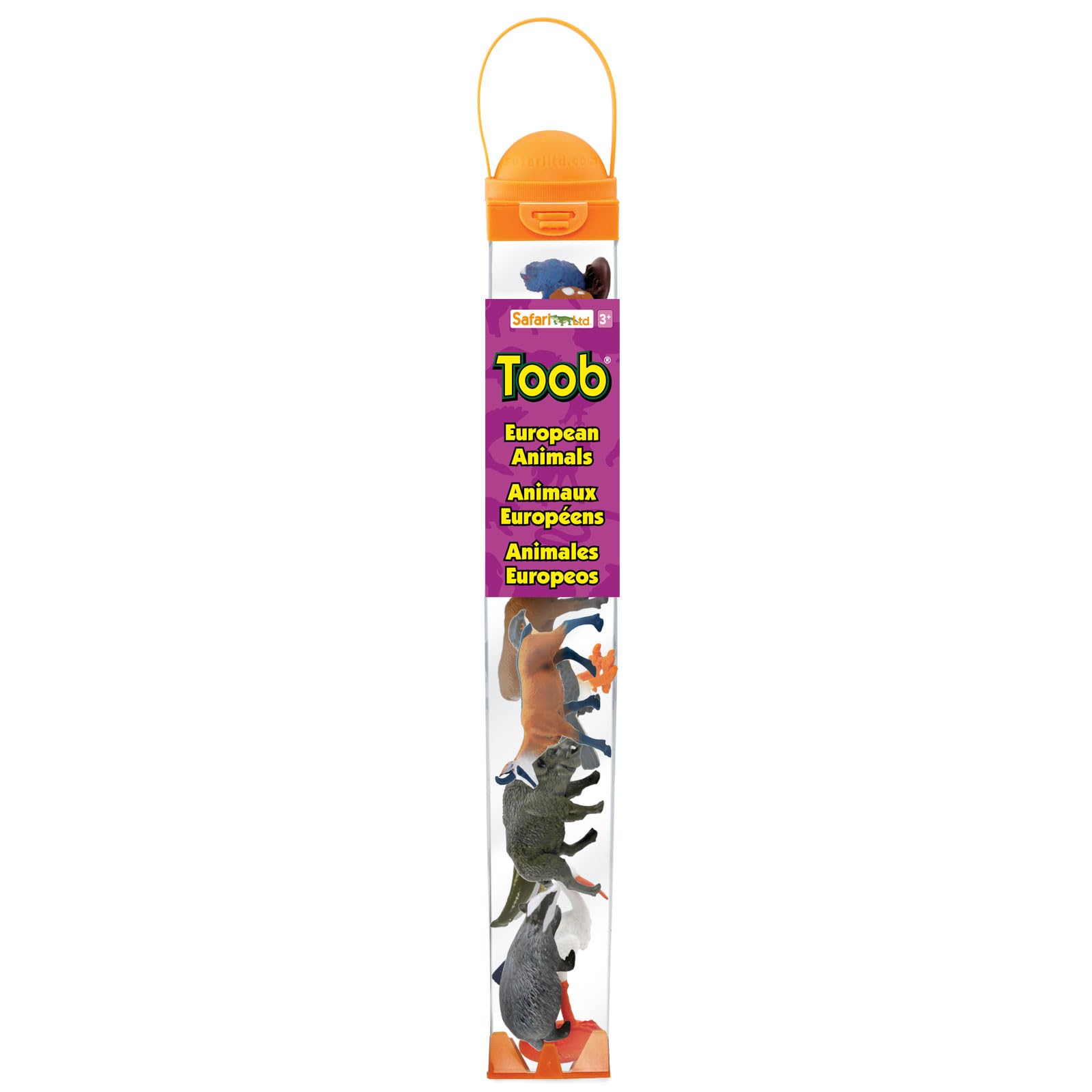 Safari Ltd. European Animals TOOB - 9 Detailed Figurines in Portable Case, Non-Toxic & BPA-Free for Ages 3+