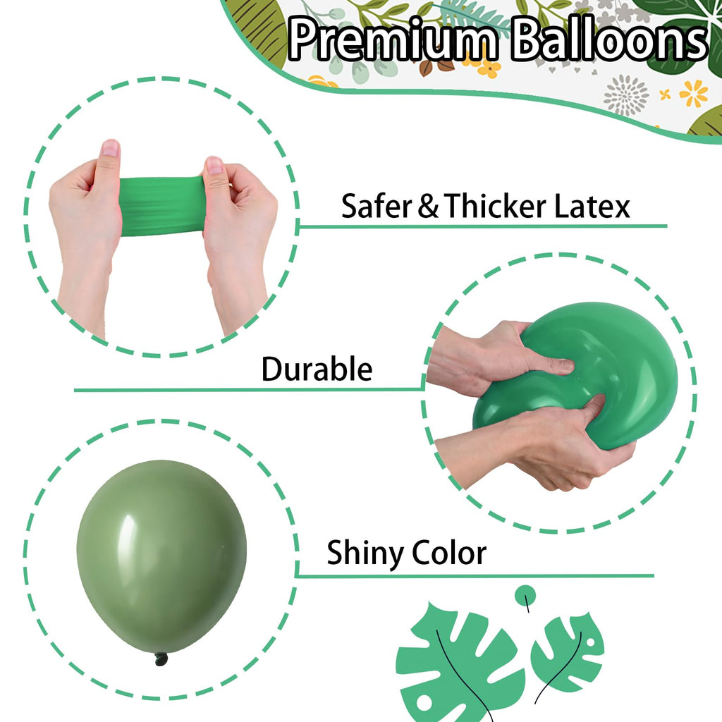 Sage Green and Pink Balloon Arch Kit – 137 Pieces with Metallic Gold and Sand White for Baby Showers and Birthdays