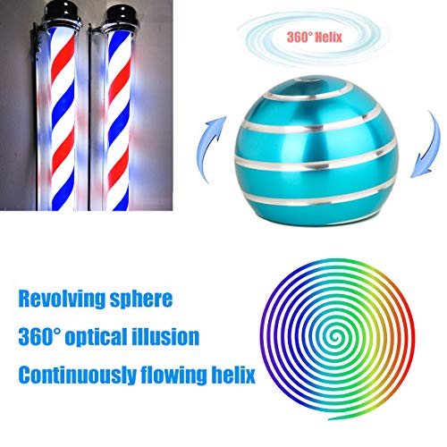 samisoler Aluminum Spinning Top Desk Toy – Optical Illusion Stress Relief, Spins Up to 300 Seconds