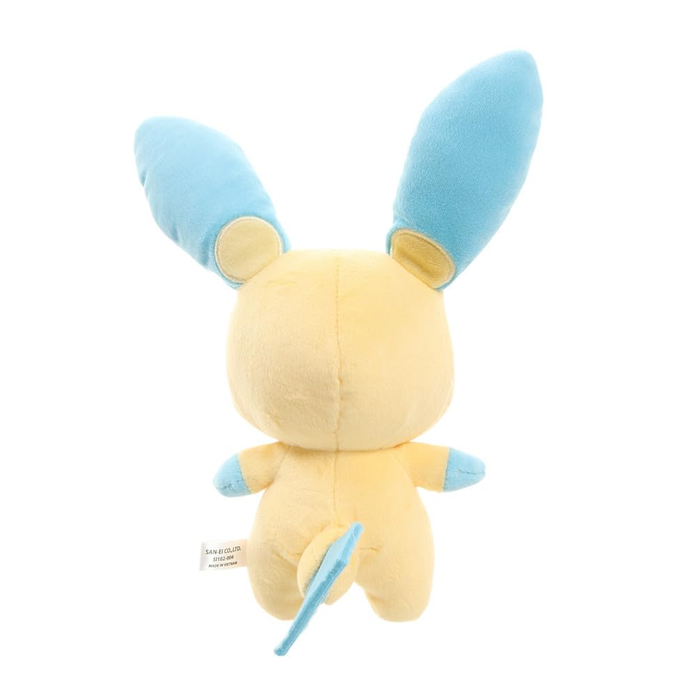 Sanei Pokemon All Star Series Minun Plush – 6.5 Inch Official Stuffed Toy