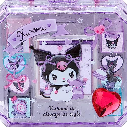 Sanrio Chrome Stamp Set with Kuromi Character – Plastic Stamps in Jewelry Box