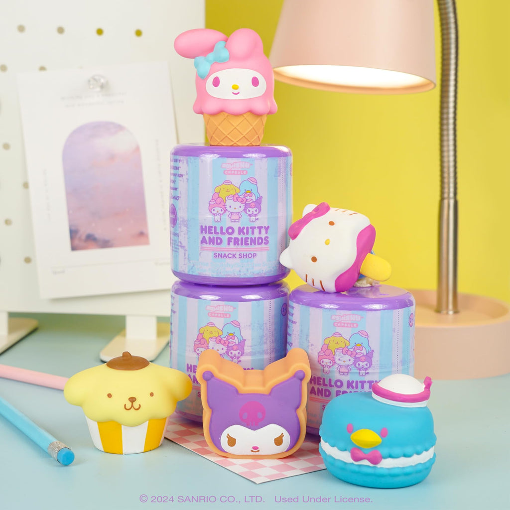 Sanrio Hello Kitty & Friends Snack Shop Series 5 Blind Capsule Squishy Toy - 1 Pack (Mystery Design)