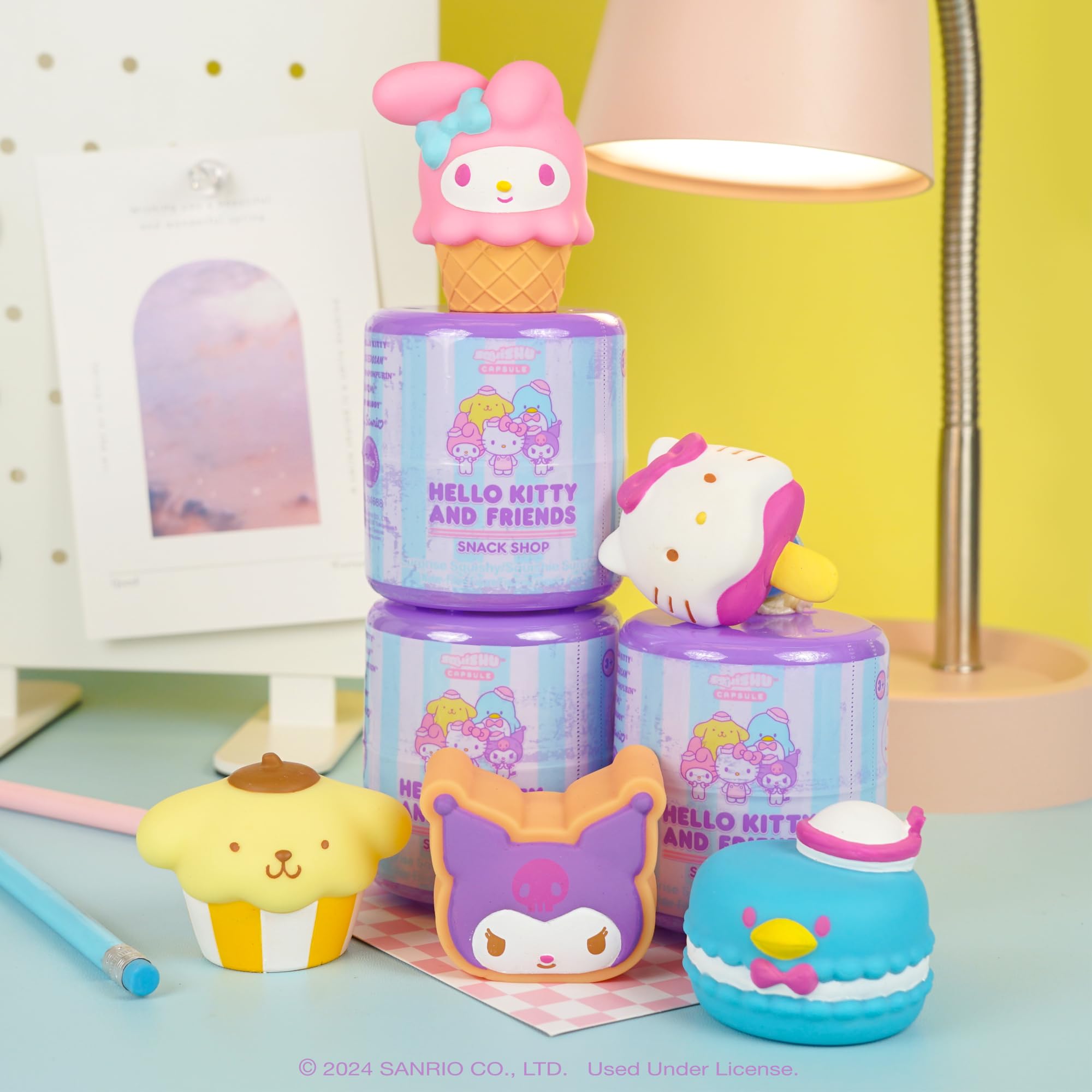 Sanrio Hello Kitty & Friends Snack Shop Series 5 Blind Capsule Squishy Toy - 1 Pack (Mystery Design)