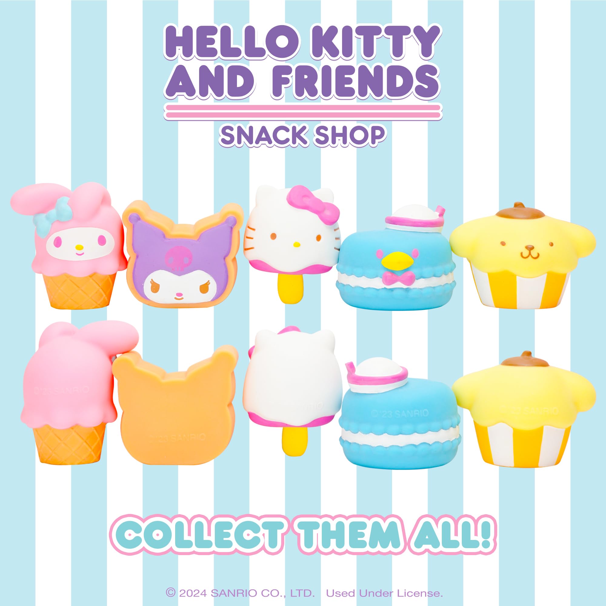 Sanrio Hello Kitty & Friends Snack Shop Series 5 Blind Capsule Squishy Toy - 1 Pack (Mystery Design)
