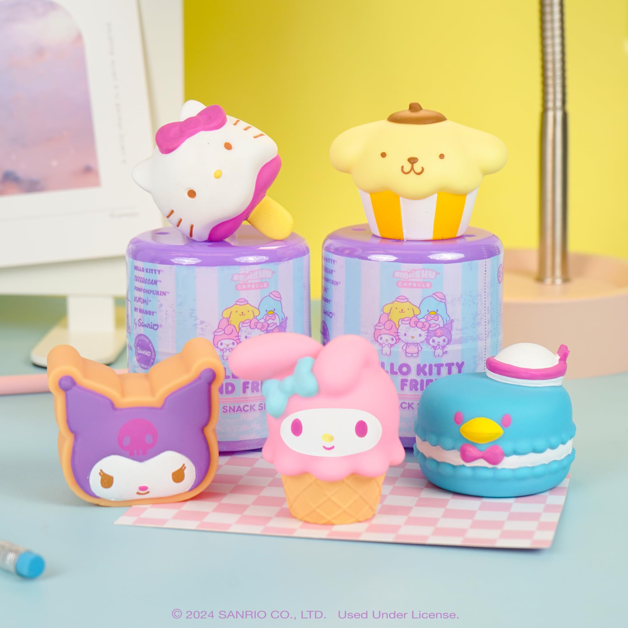 Sanrio Hello Kitty & Friends Snack Shop Series 5 Blind Capsule Squishy Toy - 1 Pack (Mystery Design)