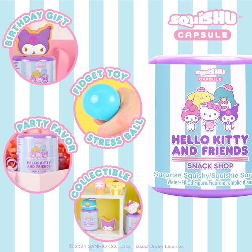 Sanrio Hello Kitty & Friends Snack Shop Series 5 Blind Capsule Squishy Toy - 1 Pack (Mystery Design)