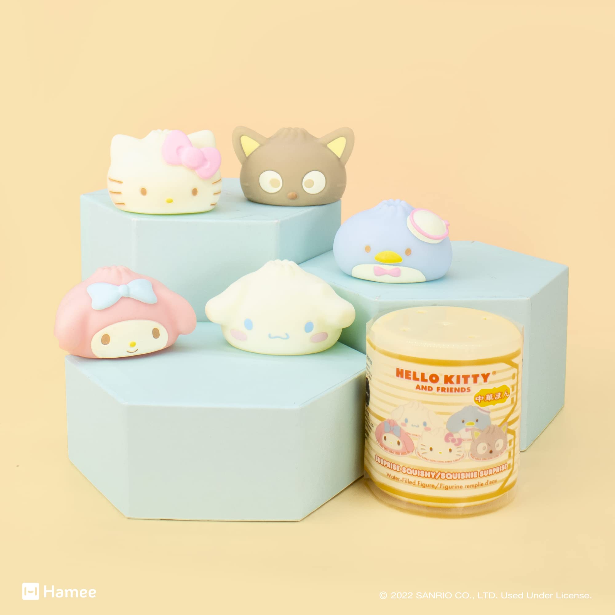 Sanrio Hello Kitty & Friends Steamed Bun Squishy Toy – Mystery Blind Capsule (1 Pack)