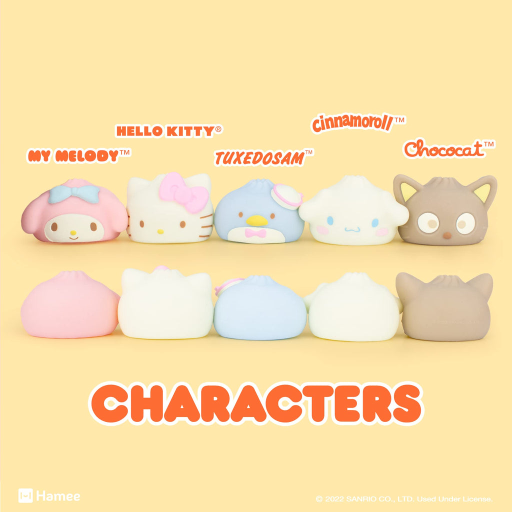 Sanrio Hello Kitty & Friends Steamed Bun Squishy Toy – Mystery Blind Capsule (1 Pack)