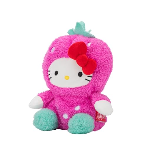 Sanrio Hello Kitty FruitBumz Strawberry Plush - 7.5-Inch Soft Beanbag Toy by BumBumz